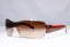 PRADA Mens Vintage Designer Sunglasses Brown Wrap SPS 06E 4AN-6S1 18758