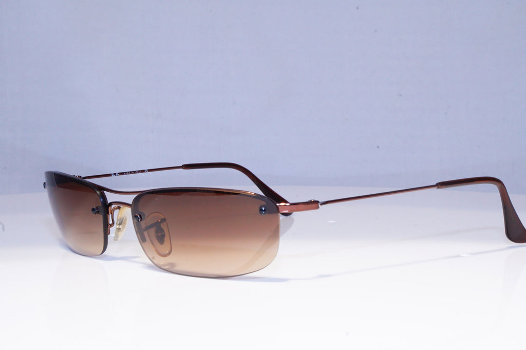 RAY-BAN Mens Vintage Designer Sunglasses Brown Rectangle RB 3174 014/13 19935