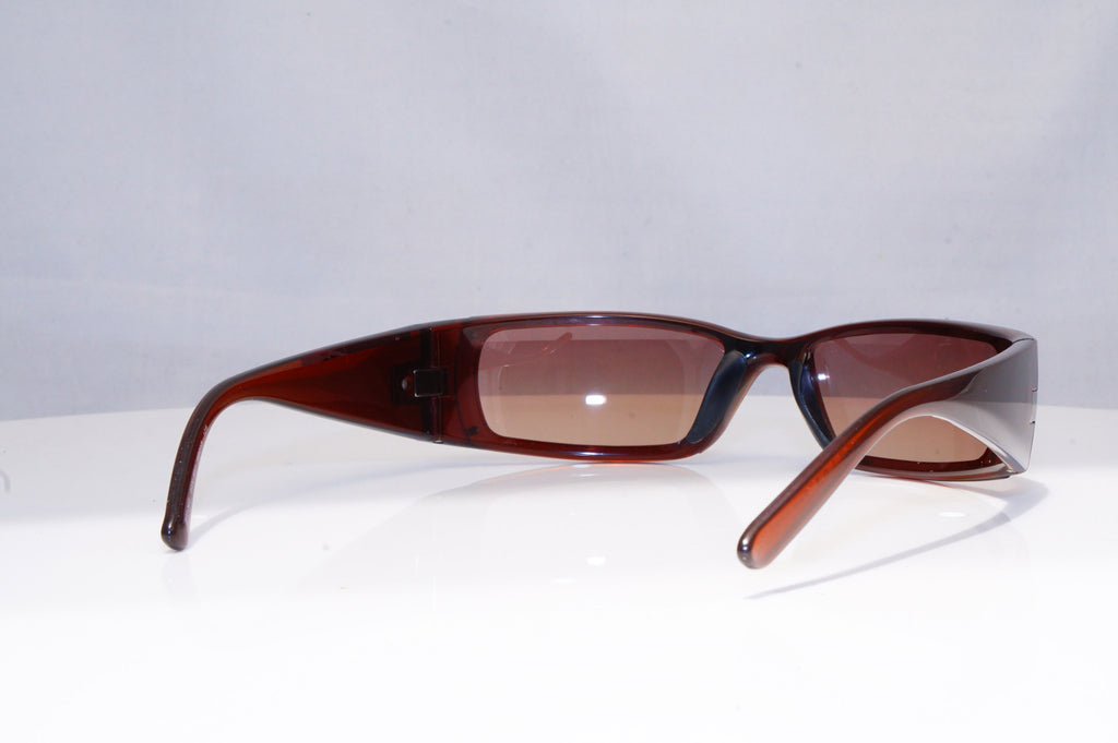 PRADA Mens Vintage Designer Sunglasses Brown Wrap SPS 06E 4AN-6S1 18758