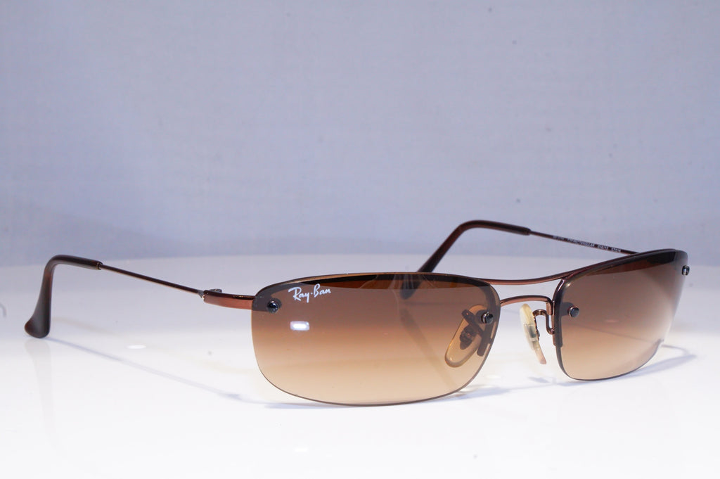 RAY-BAN Mens Vintage Designer Sunglasses Brown Rectangle RB 3174 014/13 19935