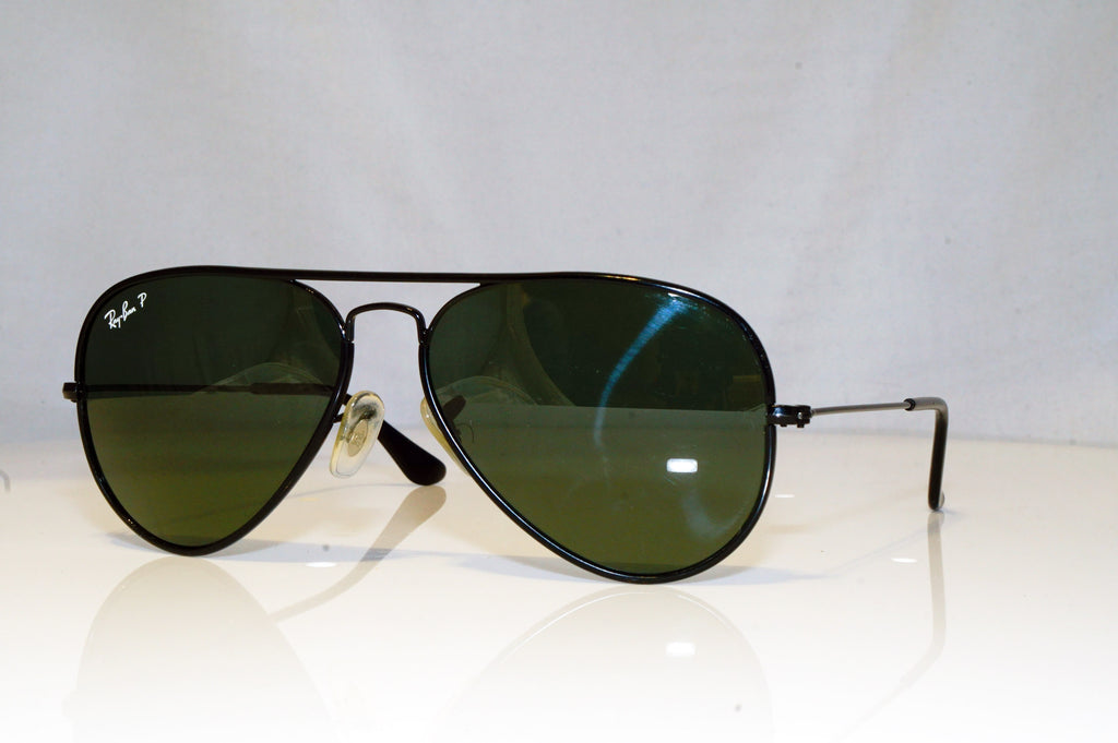 RAY-BAN Mens Polarized Designer Sunglasses Black Aviator RB 3025 002/58 15005