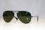 RAY-BAN Mens Polarized Designer Sunglasses Black Aviator RB 3025 002/58 15005