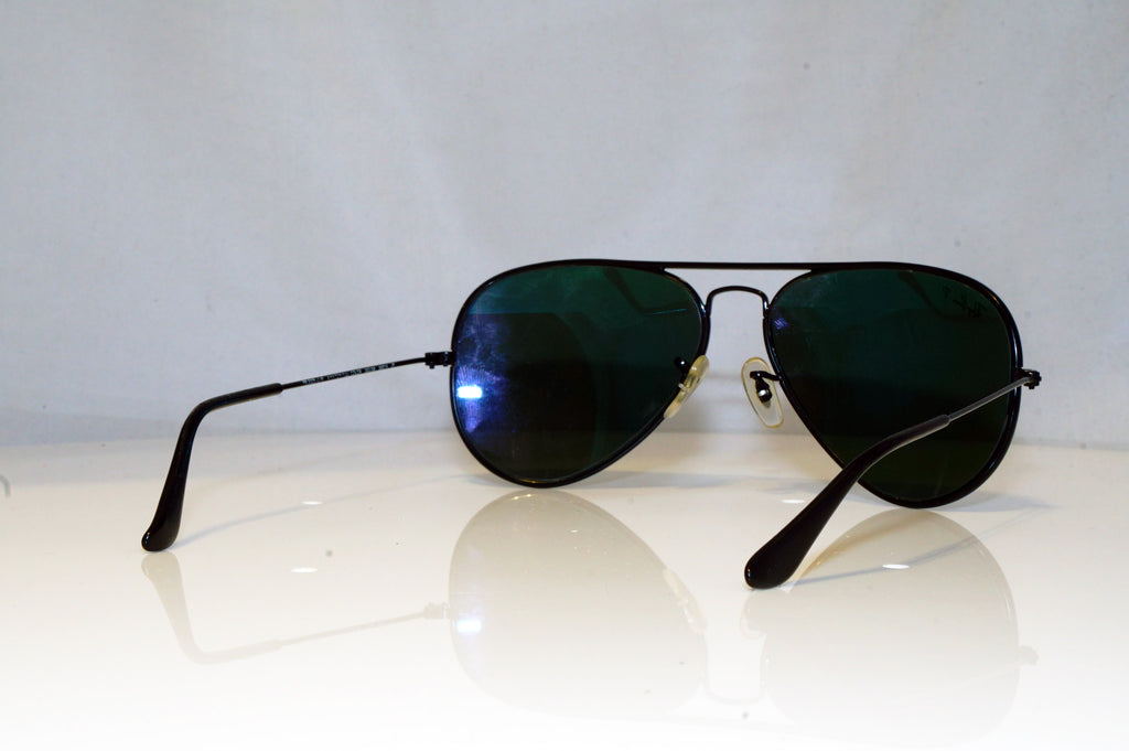 RAY-BAN Mens Polarized Designer Sunglasses Black Aviator RB 3025 002/58 15005