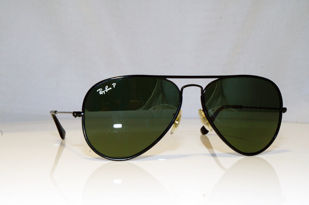 RAY-BAN Mens Polarized Designer Sunglasses Black Aviator RB 3025 002/58 15005