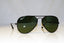 RAY-BAN Mens Polarized Designer Sunglasses Black Aviator RB 3025 002/58 15005