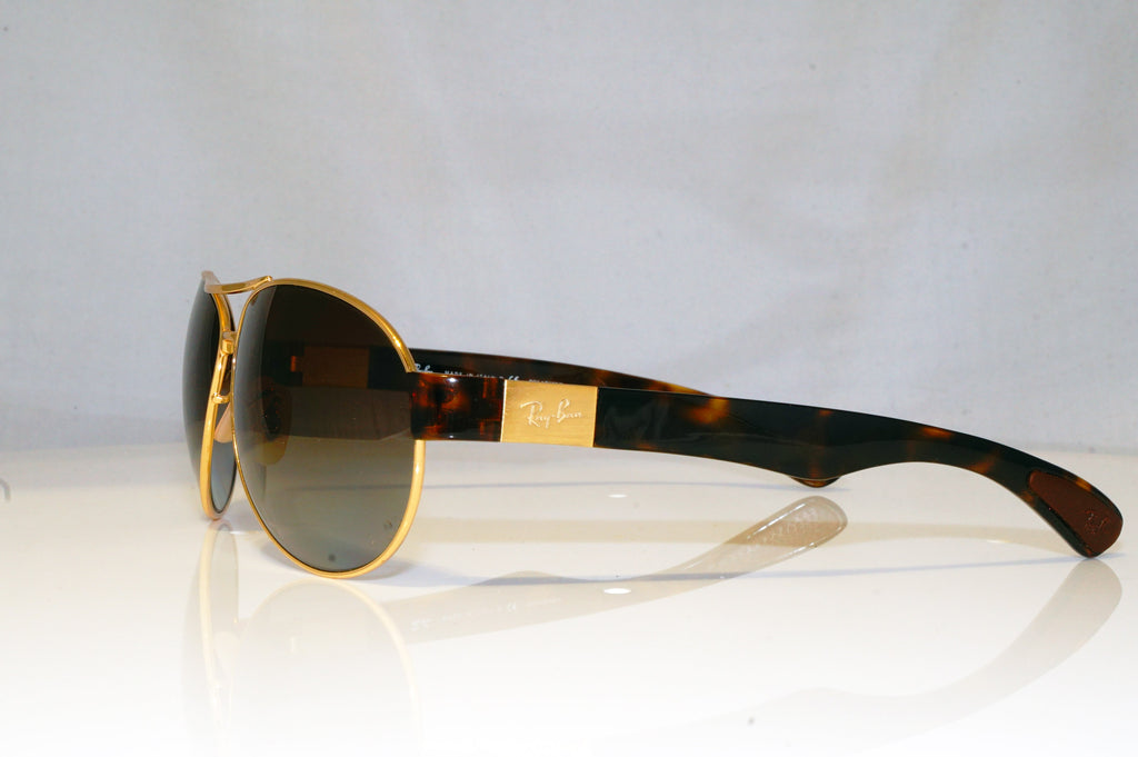 RAY-BAN Mens Polarized Designer Sunglasses Brown Aviator RB 3509 001/35 15193