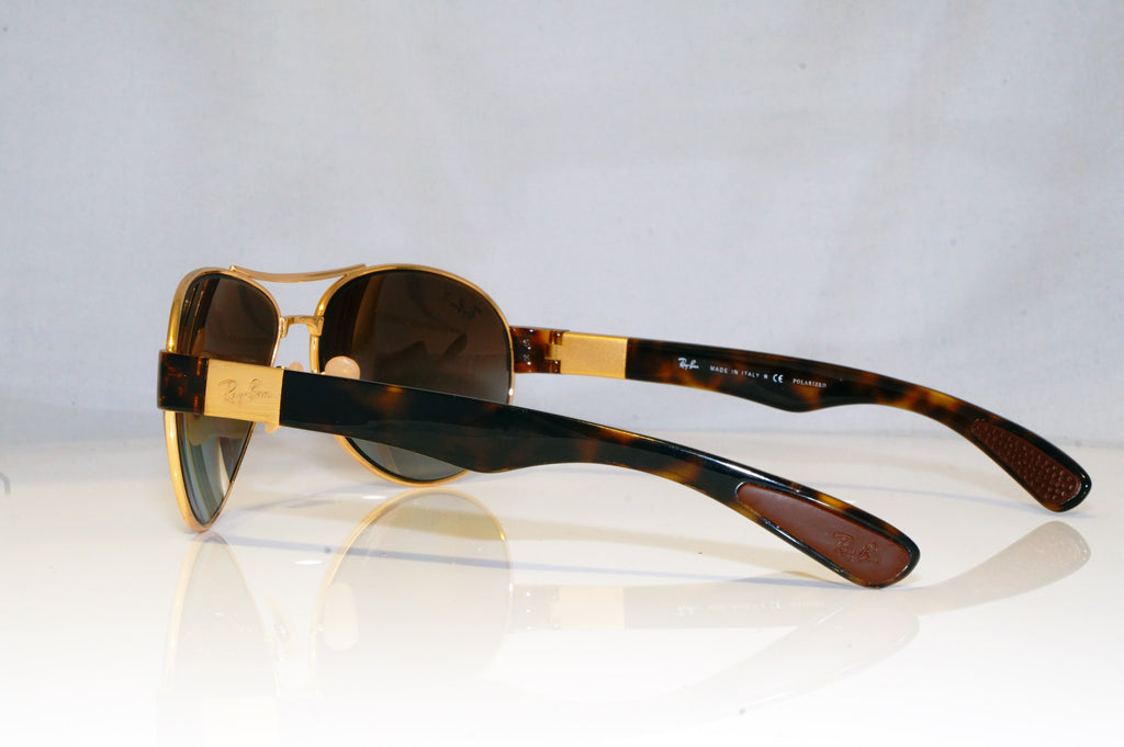 RAY-BAN Mens Polarized Designer Sunglasses Brown Aviator RB 3509 001/35 15193