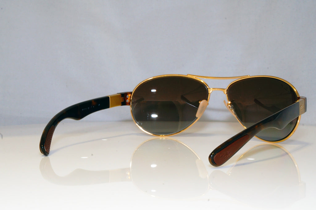 RAY-BAN Mens Polarized Designer Sunglasses Brown Aviator RB 3509 001/35 15193