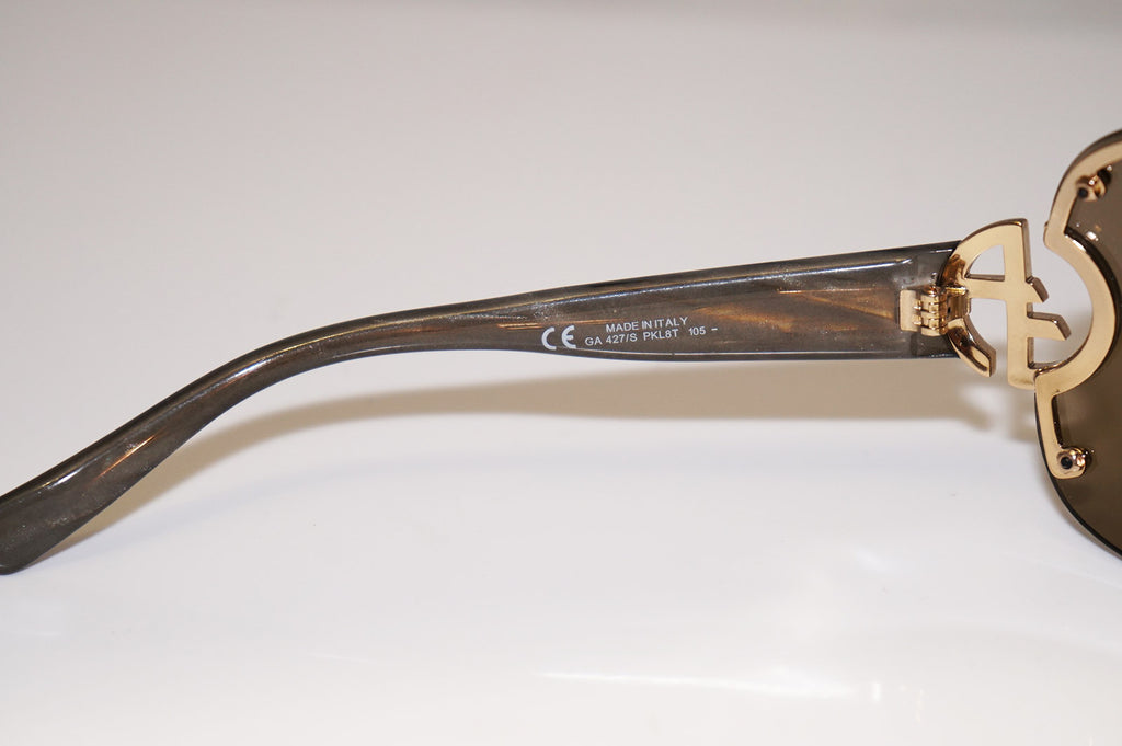 GIORGIO ARMANI Womens Designer Sunglasses Brown Shield GA 427 PKL8T 16490