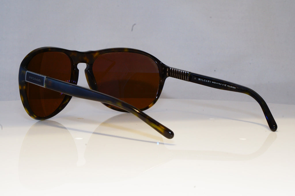 BVLGARI Mens Designer Sunglasses Brown Square KEYHOLE GLASS 7010 504/57 20588