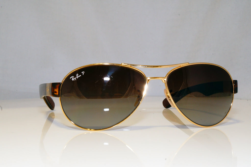 RAY-BAN Mens Polarized Designer Sunglasses Brown Aviator RB 3509 001/35 15193