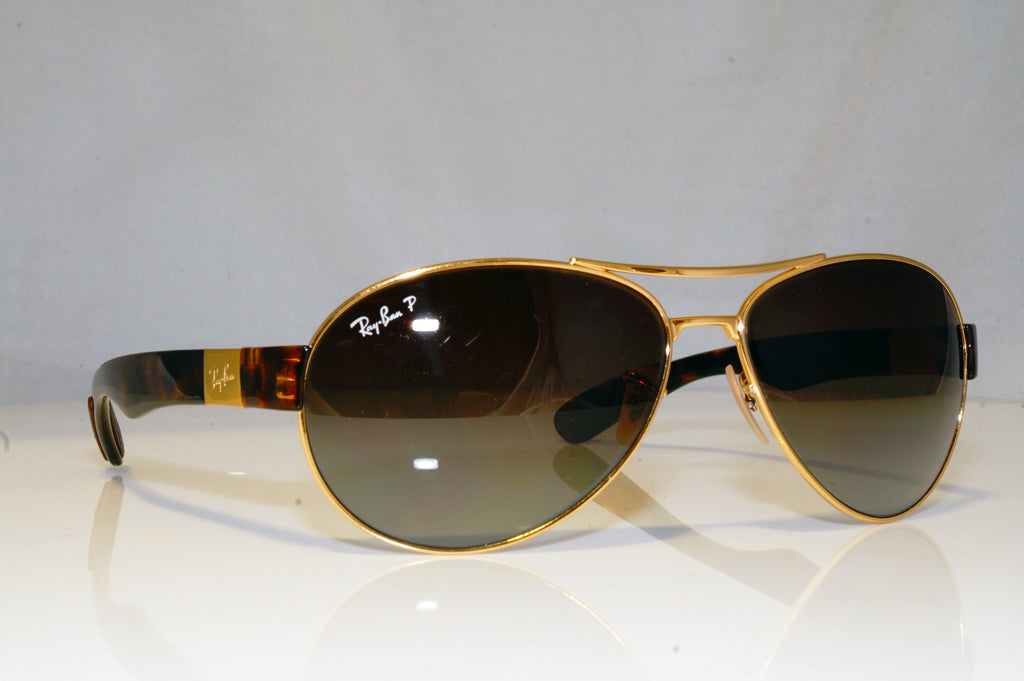 RAY-BAN Mens Polarized Designer Sunglasses Brown Aviator RB 3509 001/35 15193