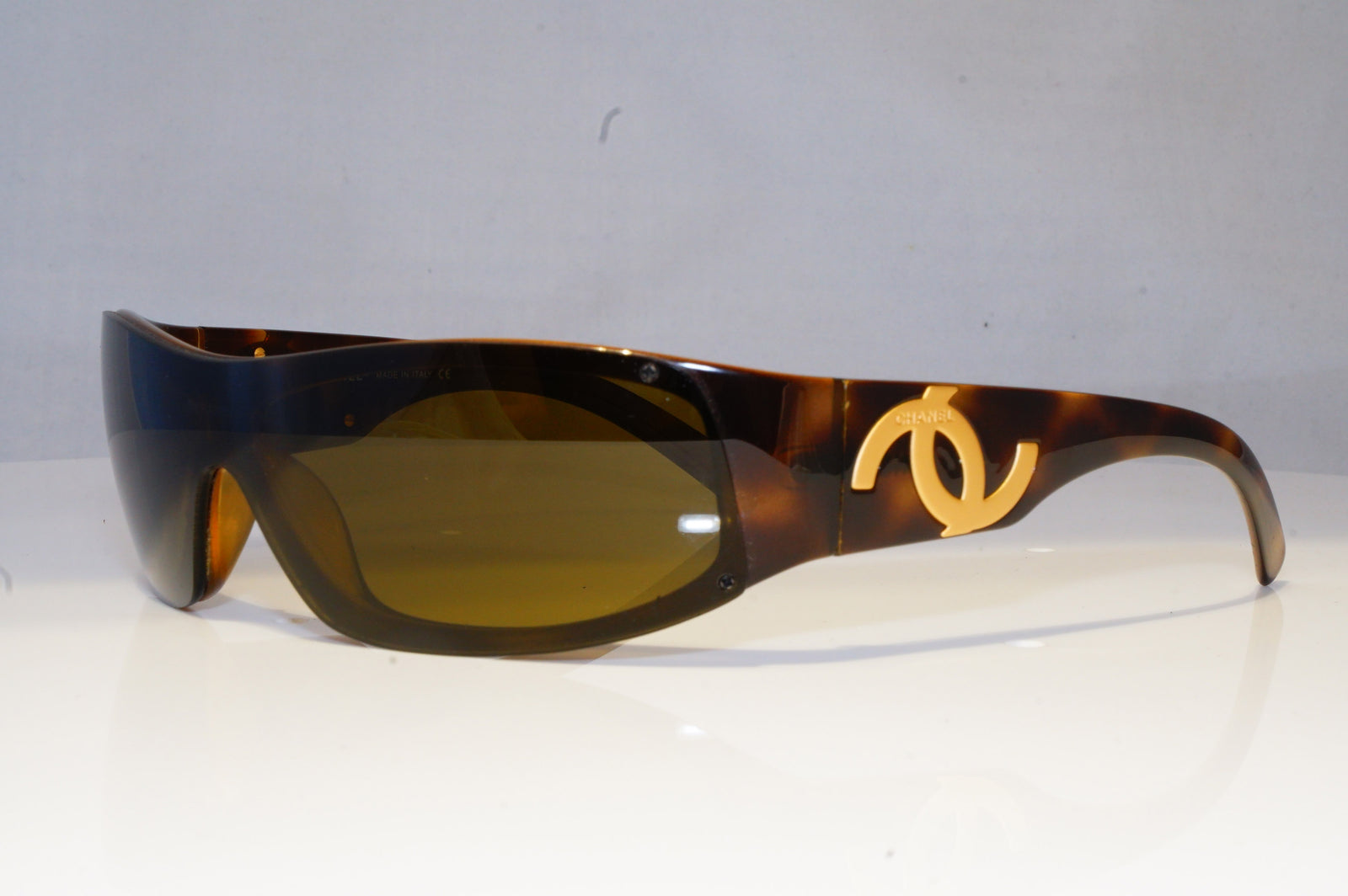 CHANEL Mens Womens Designer Sunglasses Brown Shield 5072 502/73