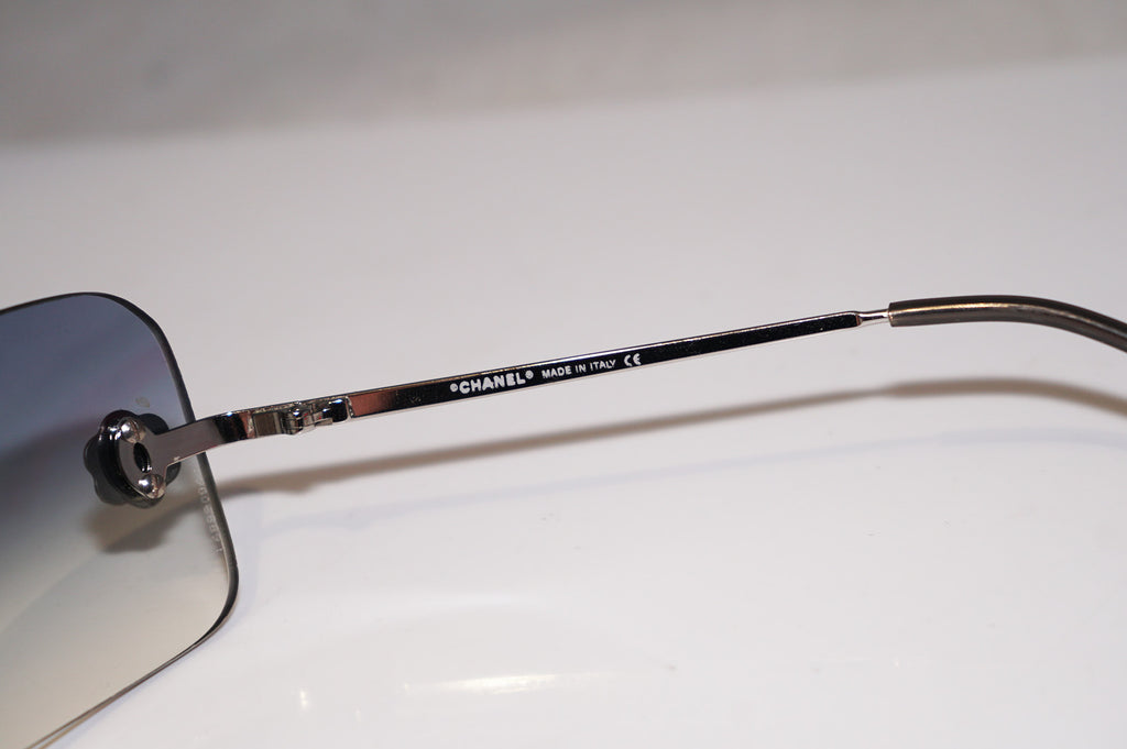 CHANEL Vintage Womens Designer Sunglasses Silver Frameless 4085 C124/7B 15642
