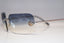 CHANEL Vintage Womens Designer Sunglasses Silver Frameless 4085 C124/7B 15642