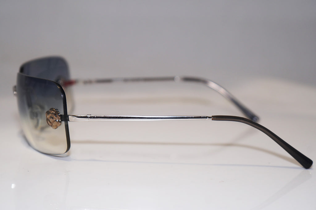CHANEL Vintage Womens Designer Sunglasses Silver Frameless 4085 C124/7B 15642