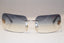 CHANEL Vintage Womens Designer Sunglasses Silver Frameless 4085 C124/7B 15642