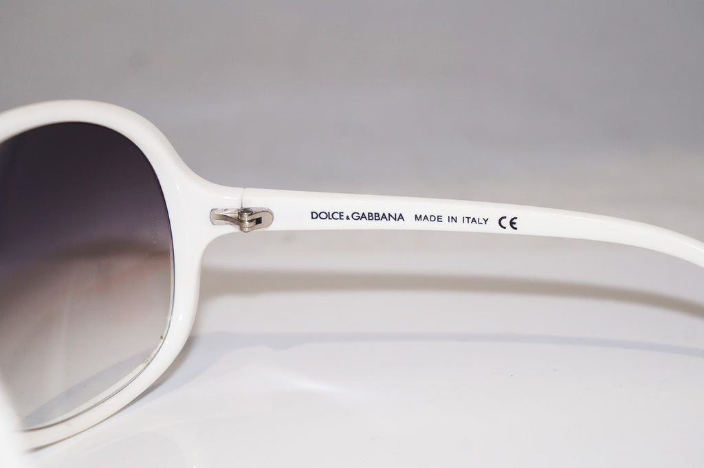 DOLCE & GABBANA Womens Designer Sunglasses White Oversized DG 6009 508/8G 15445