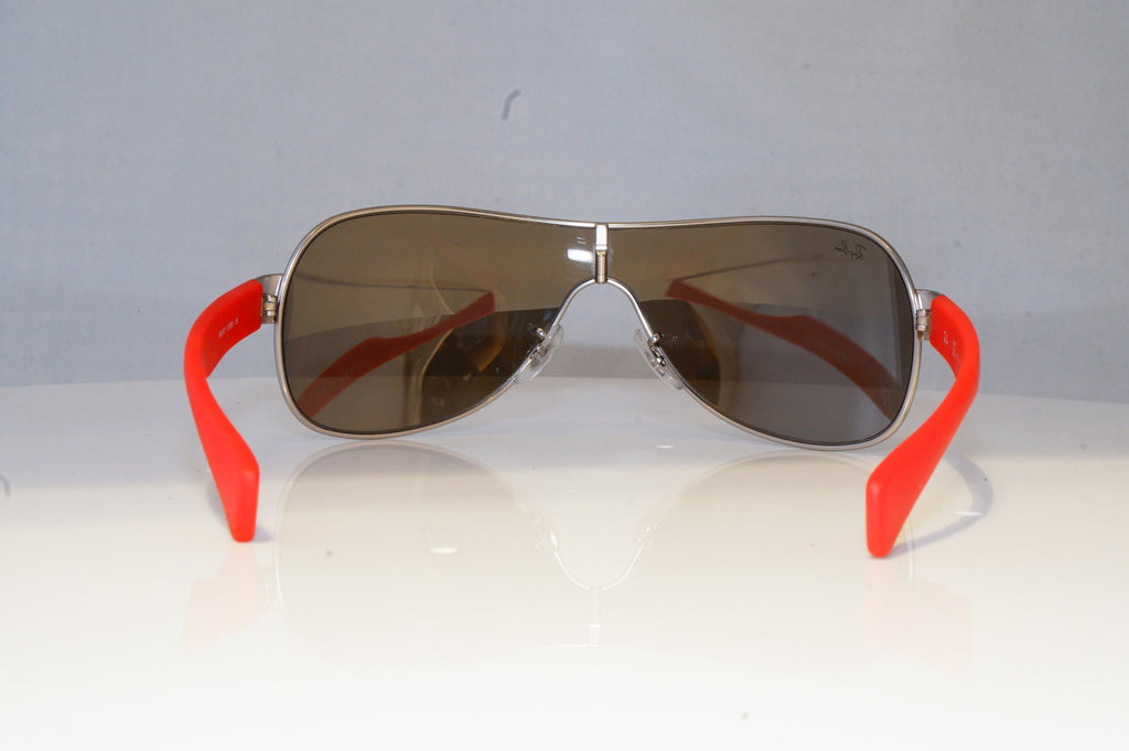 RAY-BAN Mens Womens Mirror Designer Sunglasses Silver Shield RB 3471 0195A 20580