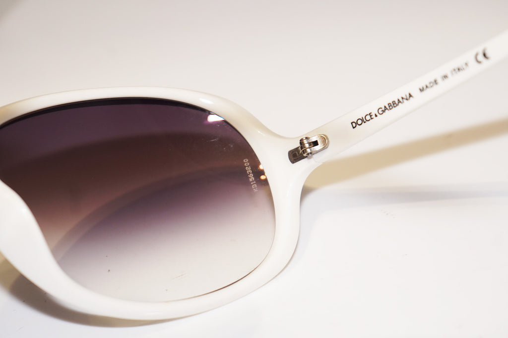 DOLCE & GABBANA Womens Designer Sunglasses White Oversized DG 6009 508/8G 15445