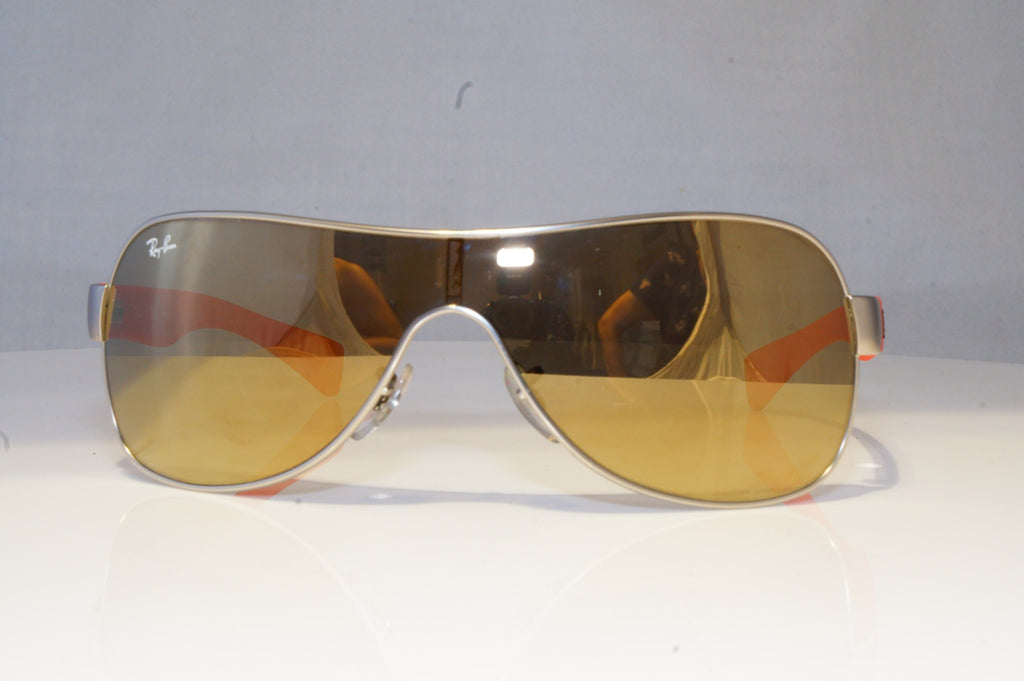 RAY-BAN Mens Womens Mirror Designer Sunglasses Silver Shield RB 3471 0195A 20580