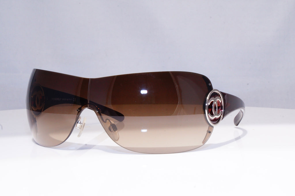CHANEL Womens Designer Sunglasses Brown Shield 4145 344/13 17912