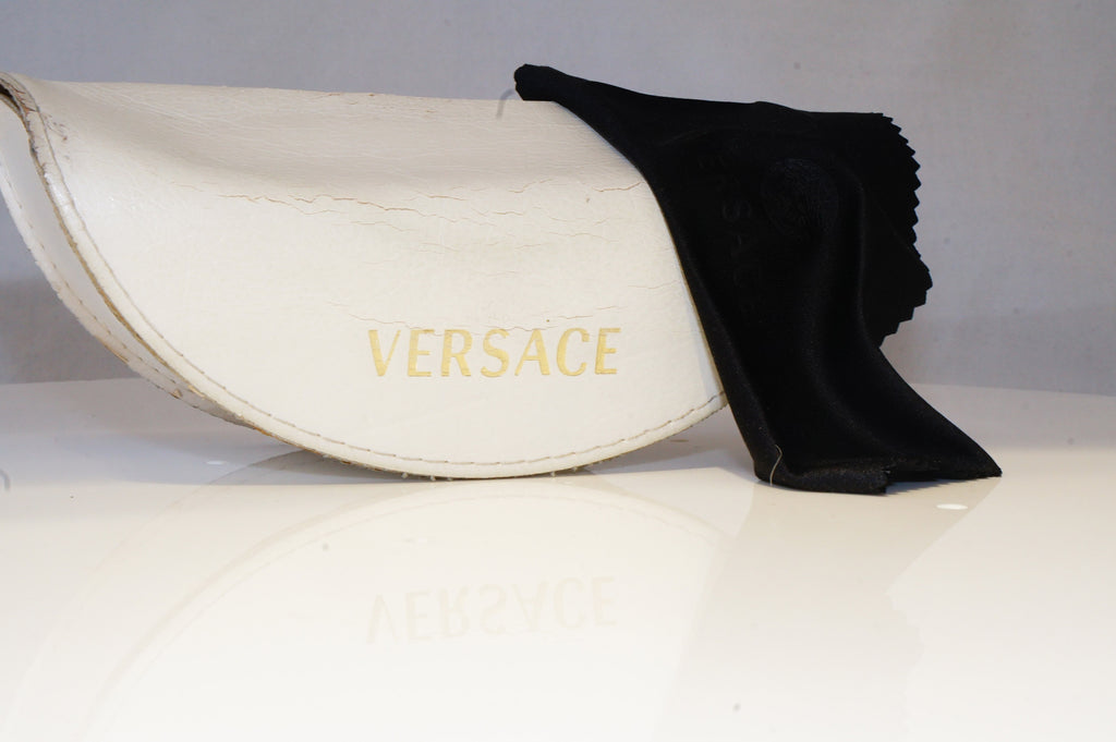 VERSACE Womens Diamante Designer Sunglasses Black Shield 2058 1009/8G 20583