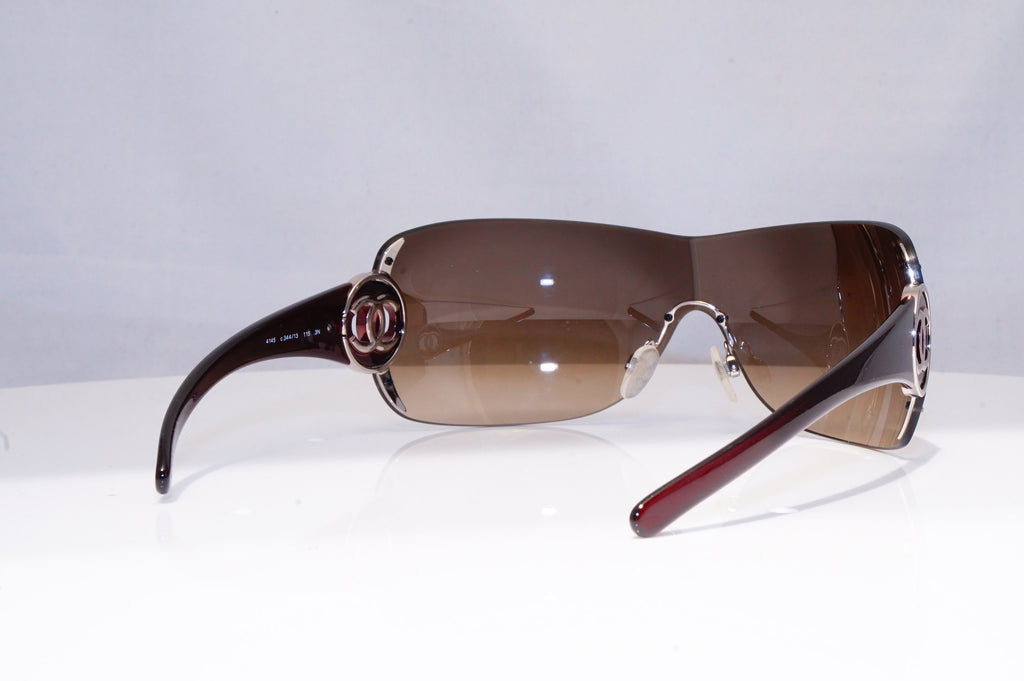 CHANEL Womens Designer Sunglasses Brown Shield 4145 344/13 17912