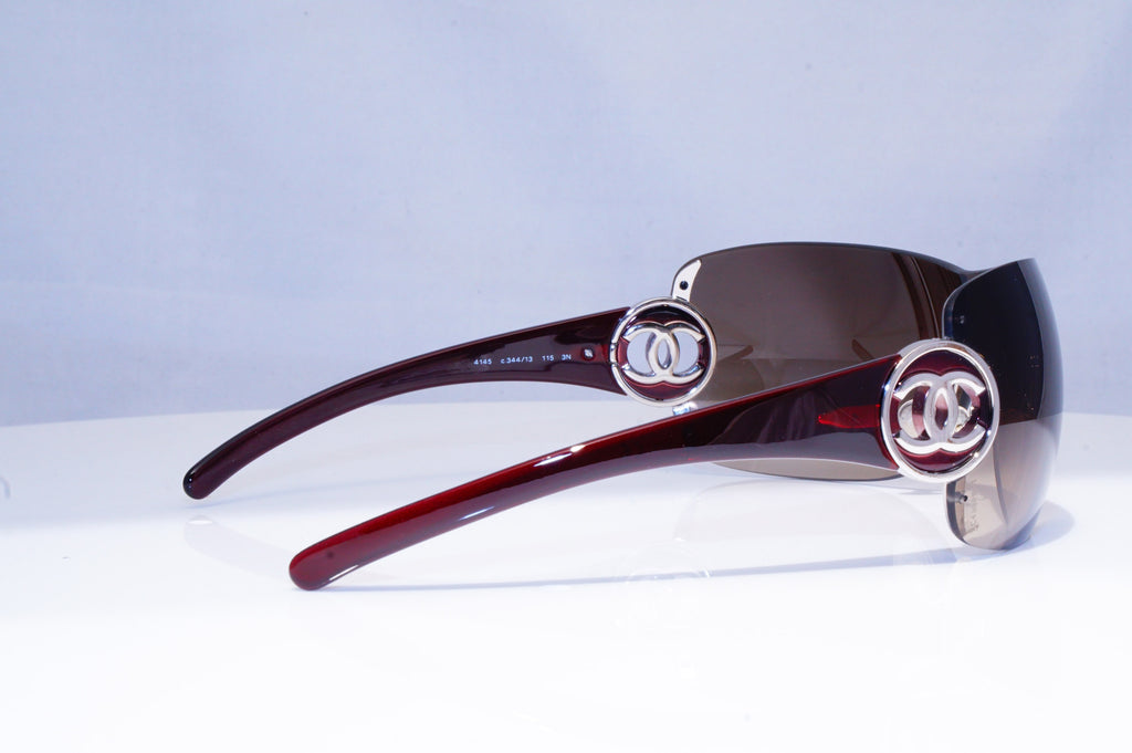 CHANEL Womens Designer Sunglasses Brown Shield 4145 344/13 17912