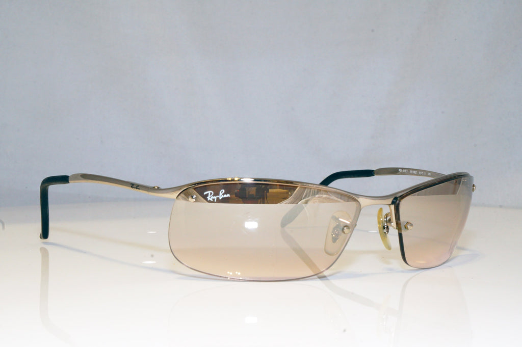 RAY-BAN Mens Designer Sunglasses Silver Wrap RB 3183 003/8Z 15198