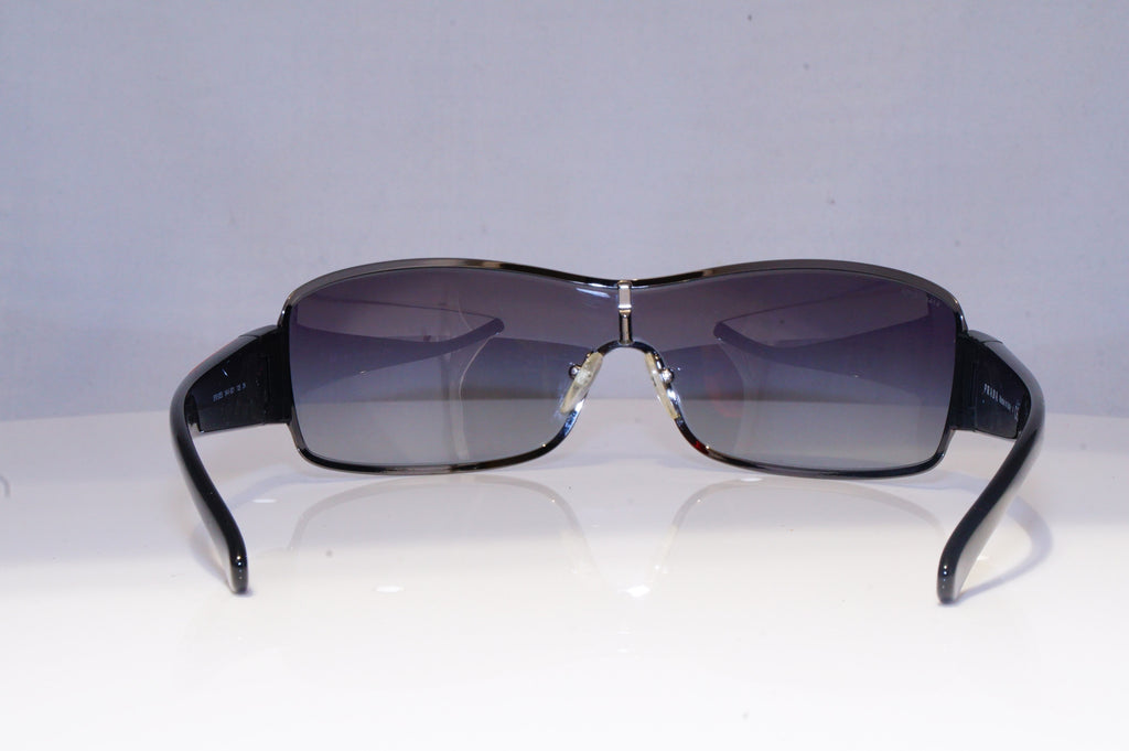 PRADA Mens Designer Sunglasses Black Shield SPS 52ES 5AV-5D1 19913