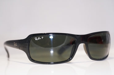 RAY-BAN Mens Designer Polarized Sunglasses Black Wrap RB 4075 601/58 15645