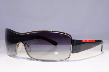 PRADA Mens Designer Sunglasses Black Shield SPS 52ES 5AV-5D1 19913