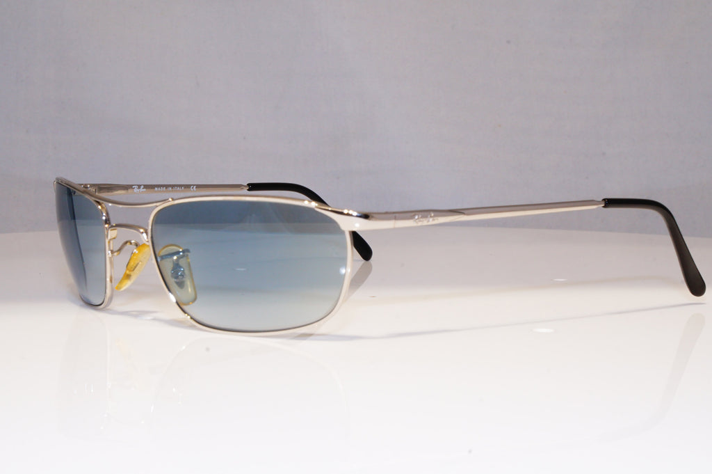 RAY-BAN Mens Vintage 1990 Sunglasses Silver Rectangle RB 2132 003/46 22212