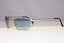RAY-BAN Mens Vintage 1990 Sunglasses Silver Rectangle RB 2132 003/46 22212