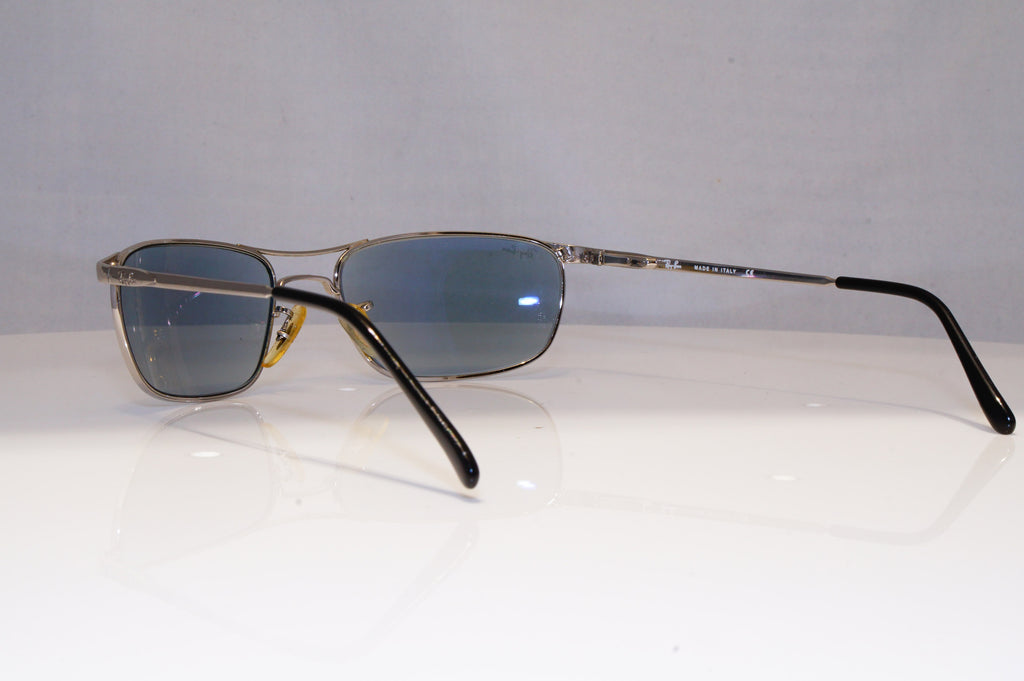 RAY-BAN Mens Vintage 1990 Sunglasses Silver Rectangle RB 2132 003/46 22212