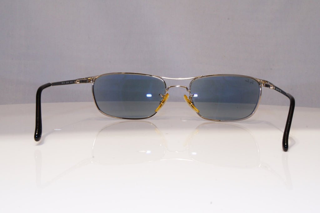 RAY-BAN Mens Vintage 1990 Sunglasses Silver Rectangle RB 2132 003/46 22212