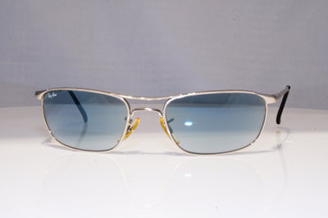 RAY-BAN Mens Vintage 1990 Sunglasses Silver Rectangle RB 2132 003/46 22212
