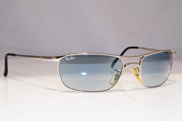 RAY-BAN Mens Vintage 1990 Sunglasses Silver Rectangle RB 2132 003/46 22212