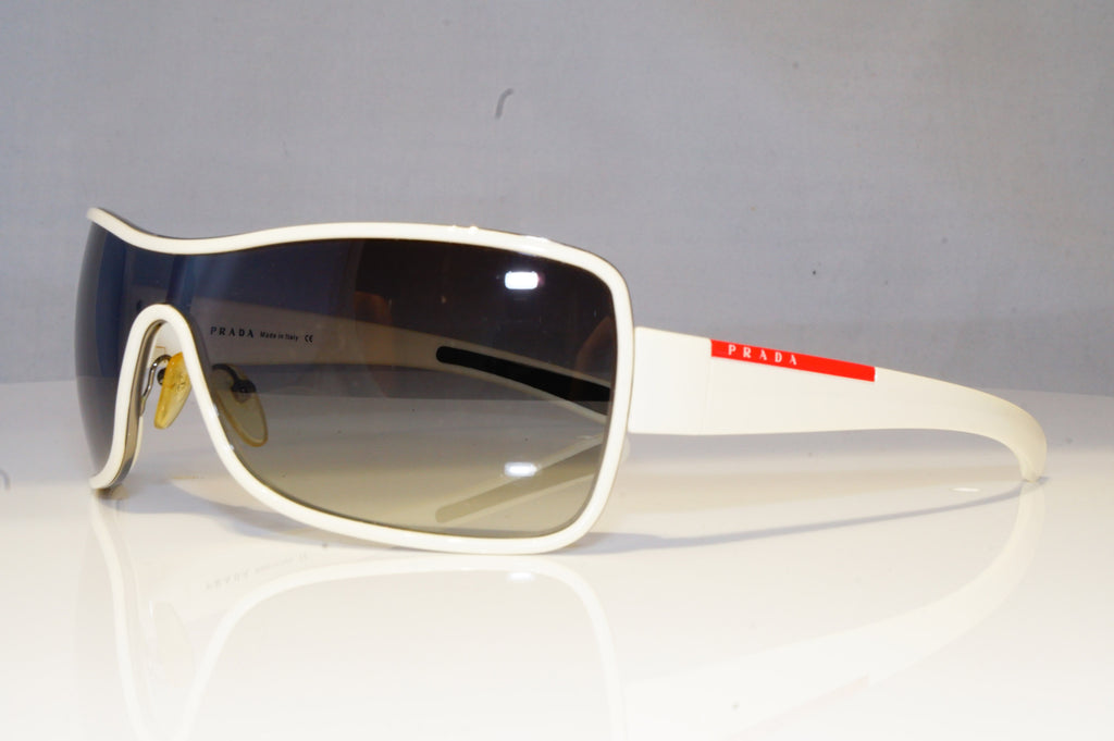 PRADA Mens Designer Sunglasses White Shield SPS 55G 4AO-5D1 20584