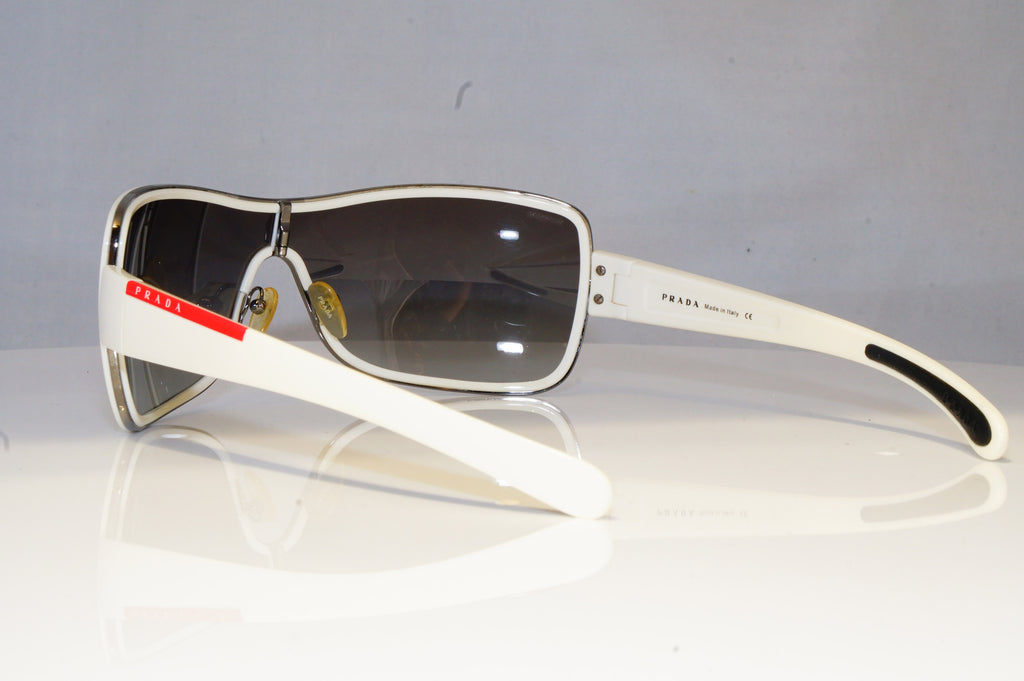 PRADA Mens Designer Sunglasses White Shield SPS 55G 4AO-5D1 20584