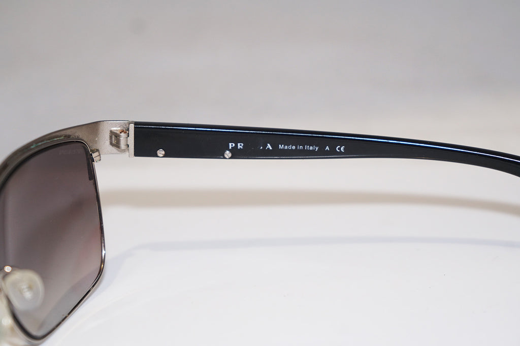 PRADA Mens Designer Sunglasses Black Rectangle SPR 51O GAQ-0A7 15351