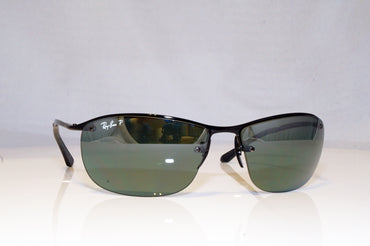 RAY-BAN Mens Polarized Mirror Designer Sunglasses Black Wrap RB 3542 0025L 17750