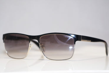 PRADA Mens Designer Sunglasses Black Rectangle SPR 51O GAQ-0A7 15351