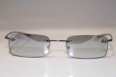 GUCCI 1990 Vintage Mens Designer Sunglasses Silver Rectangle GG 1715 6LB6R 15397