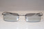GUCCI 1990 Vintage Mens Designer Sunglasses Silver Rectangle GG 1715 6LB6R 15397