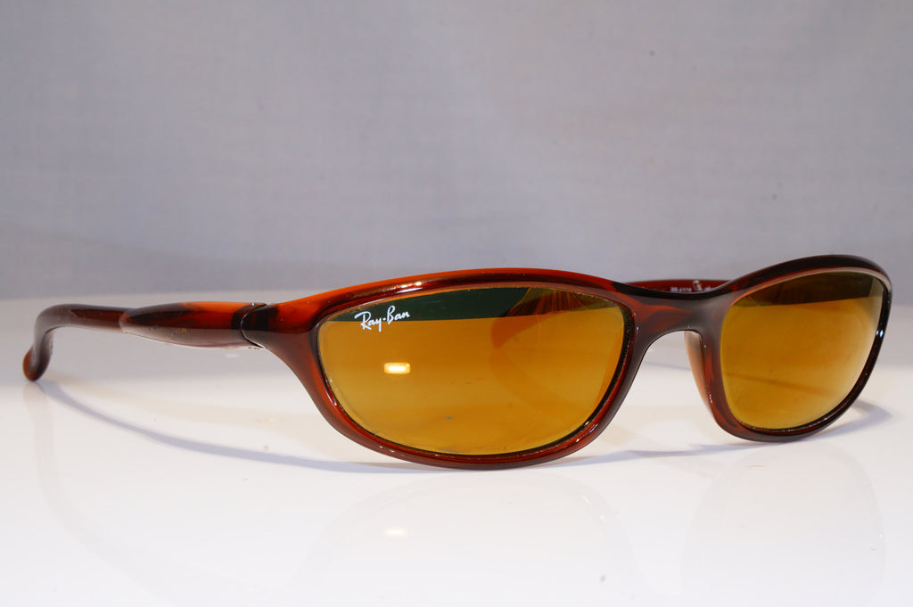 RAY-BAN Mens Vintage 1990 Designer Sunglasses Brown Shield RB 4071 642/13 22200
