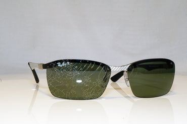 RAY-BAN Mens Polarized Designer Sunglasses Silver Rectangle RB 8312 125/9A 17724