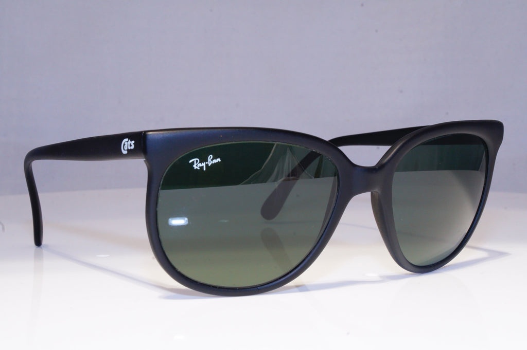 RAY-BAN Mens Womens Vintage Designer Sunglasses Black BAUSCH LOMB CATS BLK 19944