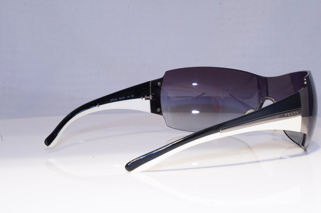PRADA Mens Womens Designer Sunglasses Black Shield SPR 54G 761-5D1 19909